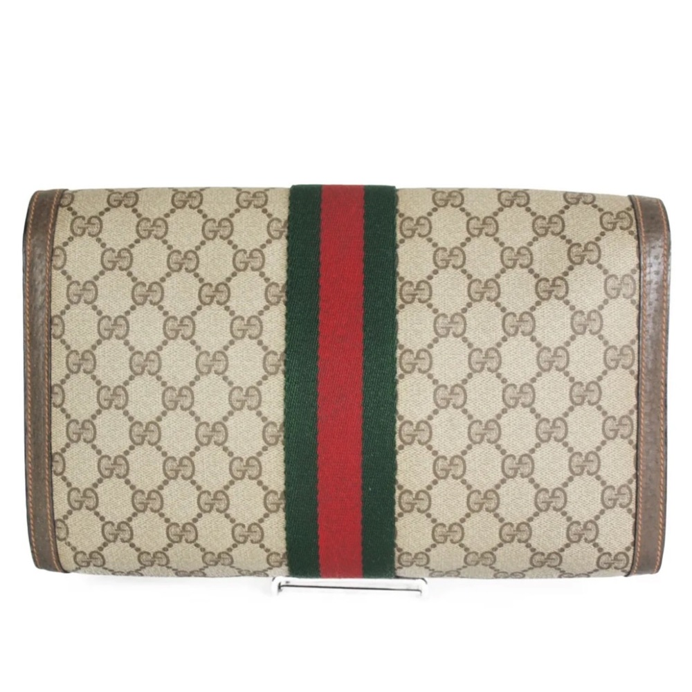 🔴SOLD🔴Gucci Ophidia Sherry Line Supreme GG Monogram Clutch Bag - Picture 3 of 13